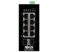 Tripp Lite NGI-M08C2 8-Port Managed Industrial Gigabit Ethernet Switch - 10/100/1000 Mbps, 2 GbE SFP Slots, -40° to 75°C, DIN Mount