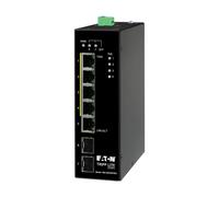 Tripp Lite NGI-U05C2POE4 5-Port Unmanaged Industrial Gigabit Ethernet Switch - 10/100/1000 Mbps, PoE+ 30W, -10° to 60°C, 2 GbE SFP Slots, DIN Mount