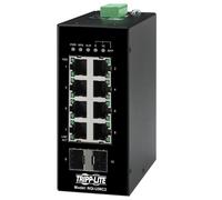 Tripp Lite NGI-U08C2 8-Port Unmanaged Industrial Gigabit Ethernet Switch - 10/100/1000 Mbps, 2 GbE SFP Slots, -40° to 75°C, DIN Mount