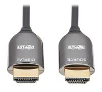 Tripp Lite P568F-10M-8K6 8K HDMI Plenum-Rated Fiber Active Optical Cable (AOC) - 8K UHD @ 60 Hz, HDR, M/M, Black, 10 m (33 ft.)
