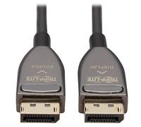 Tripp Lite P580F3-10M-8K6 DisplayPort Active Optical Cable (AOC), 8K 60 Hz (M/M), CL3 Rated, Latching Connectors, Black, 10 m (33 ft.)
