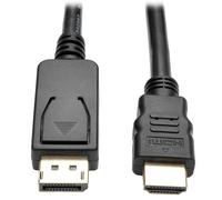 Tripp Lite P582-006-V2 DisplayPort 1.2 to HDMI Adapter Cable (DP with Latches to HDMI M/M), 4K, 6 ft. (1.8 m)