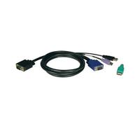 Tripp Lite P780-015 USB/PS2 Combo Cable Kit for NetController KVM Switches B040-Series and B042-Series, 15 ft. (4.57 m)