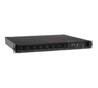 Tripp Lite PDU Single-Phase Switched 208/230V 2.5kW 15A C13 8 Outlet C14 Horizontal 1URM (PDUMH15HVNET)