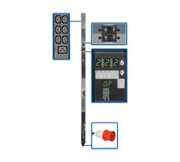 Tripp Lite PDU3XMV6G32 3-Phase Local Metered PDU, 23kW, 42 208-240V outlets (36 C13, 6 C19), IEC309 32A Red (3P+N+E) 360-415V Input, 0u vertical, TAA