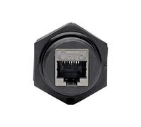 TRIPP LITE RJ45 Bulkhead Coupler Cat5/Cat6 F/F Shielded Industrial Dust Cap (N206-BC01-IND)