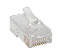 Tripp Lite RJ45 Modular Connector for Round Stranded UTP Conductor 4-Pair Cat5e, 100 Pack