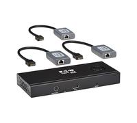 Tripp Lite Series 3-Port DisplayPort to HDMI Splitter + Extender Over Ethernet Cat6, Up to 8K@60Hz Video, 1 in 3 Out, DP 1.4, MST Hub, TAA Compliant, Plug-and-Play, 1-Year Warranty (B156E-003-H8K-K)