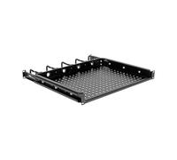 Tripp Lite SRWSHELF4P1U SmartRack Cantilevered Steel Rack Shelf - 1U Vented Integrated Cable Rings 14.2 in. Deep Holds up to 50 lbs (22.2 kgs)