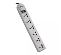 Tripp Lite SUPER6OMNIB Protect It! 230V 6-Universal Outlet Surge Protector 1.8M Cord British Plug 750 Joules