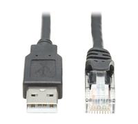 Tripp Lite U009-010-RJ45-X USB-A to RJ45 Rollover Console Cable (M/M) - Cisco Compatible, 250 Kbps, 10 ft. (3.05 m), Black