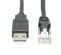 Tripp Lite U009-015-RJ45-X USB-A to RJ45 Rollover Console Cable (M/M) - Cisco Compatible, 250 Kbps, 15 ft. (4.57 m), Black
