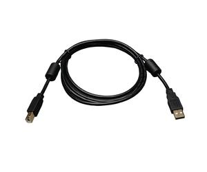 Tripp Lite U023-003 USB 2.0 A to B Cable with Ferrite Chokes (M/M), 3 ft. (0.91 m)