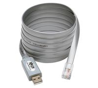 Tripp Lite U209-006-RJ45-X USB-A to RJ45 Serial Rollover Cable (M/M) - Cisco Compatible 250 Kbps 6 ft. (1.83 m) Gray
