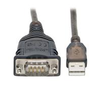 Tripp Lite U209-30N-IND USB to RS485/RS422 FTDI Serial Adapter Cable with COM Retention (USB-A to DB9 M/M), 30-in. (76.2 cm)