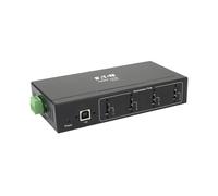 Tripp Lite U223-004-IND-1 4-Port Industrial-Grade USB 2.0 Hub - 15 kV ESD Immunity, Metal Housing, Wall/DIN Mountable
