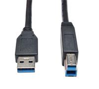 Tripp Lite U322-015-BK USB 3.2 Gen 1 SuperSpeed Device Cable (A to B M/M) Black, 15 ft. (4.57 m)