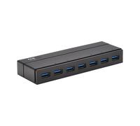 Tripp Lite U360-007-INT 7-Port USB-A Mini Hub - USB 3.x (5Gbps), International Plug Adapters