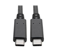 Tripp Lite U420-003-G2-5A USB-C Cable (M/M) - USB 3.2 Gen 2 (10 Gbps) 5A (100W) Rating Thunderbolt 3 Compatible 3 ft. (0.91 m)