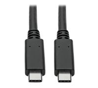 Tripp Lite U420-C03-G2-5A USB-C Cable (M/M) - USB 3.2, Gen 2 (10 Gbps), 5A (100W) Rating, USB-IF Certified, Thunderbolt 3 Compatible, 3 ft. (0.91 m)
