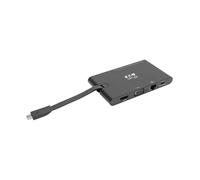 Tripp Lite U442-DOCK3-B USB-C Dock - 4K HDMI, VGA, USB 3.x (5Gbps), USB-A/C Hub, Gigabit Ethernet, Memory Card Slots, 100W PD Charging