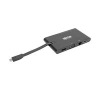 Tripp Lite U442-DOCK3-B USB-C Dock - 4K HDMI, VGA, USB 3.2 Gen 1, USB-A/C Hub, Gigabit Ethernet, Memory Card Slots, 100W PD Charging
