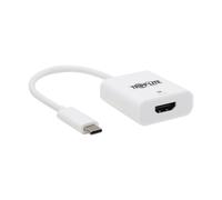 Tripp Lite U444-06N-HD8KW USB-C to HDMI Adapter (M/F) - 8K, HDR, 4:4:4, HDCP 2.3, White