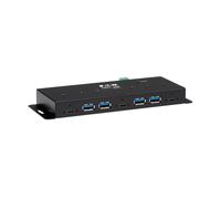 Tripp Lite U460-4A3C-IND Industrial 7-Port USB-C Hub, USB 3.x Gen 2 (10Gbps), 4x USB-A & 3x USB-C Ports, 15Kv ESD Immunity, 2Kv Surge