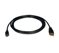 Tripp Lite USB 2.0 Hi-Speed A to Mini-B Cable (A to 5Pin Mini-B, M/M) 3-ft.(U030-003),Black