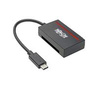 Tripp Lite USB 3.1 to Cfast 2.0 Card Reader & SATA III Hard Drive Reader, Cfast Reader, SATA Reader/SSD Reader, USB C & Thunderbolt 3, 5Gbps, Black, 3 Year Warranty (U438-CF-SATA-5G)