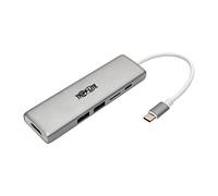 Tripp Lite U442-DOCK10-S USB-C Dock - 4K HDMI USB 3.x (5Gbps) USB-A Hub Ports Memory Card 60W PD Charging