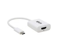 Tripp Lite USB-C to HDMI Adapter, 8K @ 60Hz, 6-inch Cable, Windows & Mac Compatible, Male-to-Female, HDR 4:4:4, HDCP 2.3, Plug-and-Play No Software Needed, White, 1-Year Warranty (U444-06N-HD8K6W)