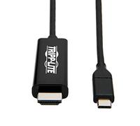 Tripp Lite USB C to HDMI Cable Adapter (M/Thunderbolt 3 HDMI Cable Adapter, Gen 1, Converter On HDMI End, 4K HDMI @ 60 Hz, 4: Black, 6 ft. (U444-006-H4K6BE)