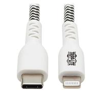Tripp Lite USB C to Lightning Sync/Charge Cable Heavy Duty Status LED 3ft (M102-003-HD-SL)