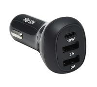 Tripp Lite USB Car Charger, 3 Port USB-C PD 3.0 & 2 USB-A QC 3.0, 36W Max, Black