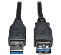 Tripp Lite USB Extension Cable USB 3.0 USB-A to USB-A SuperSpeed M/F Black 3ft