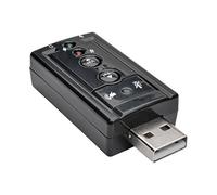 Tripp Lite USB External Sound Card Microphone Speaker Virtual 7.1 Channel (U237-001)