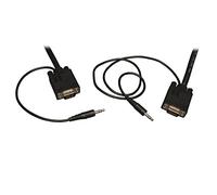 Tripp Lite VGA SVGA RGB Coax Monitor Cable High Resolution Audio HD15 3.5 mm M/M, 4.57 m (P504-015)