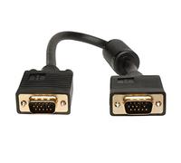 Tripp Lite VGA SVGA RGB Coax Monitor Cable High Resolution HD15 1080p, M/M, 0.31 m (P502-001)