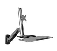 Tripp Lite Wall Mount for Sit Stand Desktop Workstation Standing Desk, Single Display (WWSS1332W)