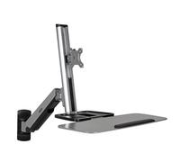 Tripp Lite WWSS1332W WorkWise Wall-Mounted Workstation Single Display Black Grey 81.3 cm (32") 8 kg Desk 33 cm (13") 75 x 75100 x 100 mm