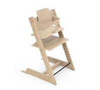 Tripp Trapp High Chair from Stokke - Oak Natural Chair with Natural Baby Set - Adjustable, Convertible Chair for Children & Adults - Ergonomic & Classic Design