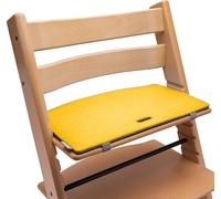 Tripp Trapp Seat Cushion: Seat Cushion for Children's High Chair with Cult Factor With this High Chair Seat Cushion Made of High-Quality Felt Your TrippTrapp Highchair becomes even more stylish (Yellow/Grey)