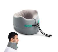 TripPal Travel Pillow 360° All-Round Neck Support, Keep Airplane Sleeping Position Balanced, Patent HybridFlex Dual Memory Foam, lce-Cool Fabric, Ergonomic design, Machine Washable, Carrying Bag M