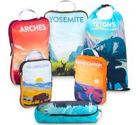 TRIPPED Travel Gear Compression Packing Cubes - 6Piece Set, National Park, Travel Organizers