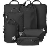 TRIPPED Travel Gear Large Compression Packing Cubes 7-Piece Set for Travel | Expandable Compression Bags for Organized Storage in Checked Luggage and Suitcases