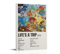 Trippie Redd Life’s A Trip Anti Splash Art Posters Living Room And Bedroom Hanging Paintings Suitable for Multiple Scenarios No Need for Punching Easy to Install Suitable for Gifts And Personal UseFra