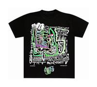 Trippie Redd Unisex's Allty5 Scribble Tee Shirt, Black, L