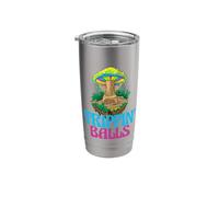 Trippin Balls Mushroom Funny Women Magic Psilocybin Mushroom Stainless Steel Insulated Tumbler
