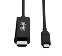 TrippLite by Eaton USB-C to HDMI Adapter Cable (M/M), 4K 60 Hz, 4:4:4, Thunderbolt 3 Compatible, Black, 6 ft (1.8 m)